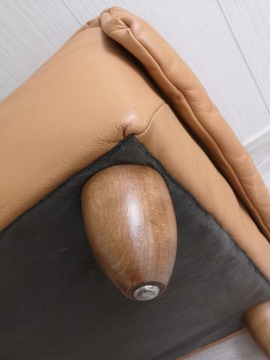 кожаный пуф 60x63x40 для кресла Camel