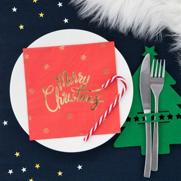 Одноразовые бумажные салфетки, 3-слойные, темно-синие, 33х33см, 20 шт.