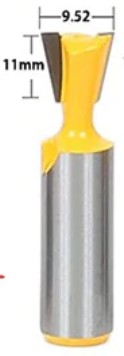 Frez jaskółczy ogon 12,7 x9,52mm