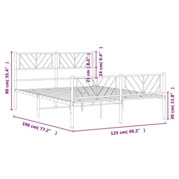 Рамка VidaXL с ручной регулировкой 120x190