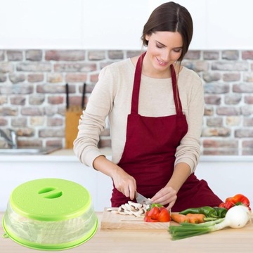 2SZT BEZPIECZNY SILIKON KOSZ DO MYCIA WARZYW,POKRYWA KUCHENKI MIKROFALOWEJ