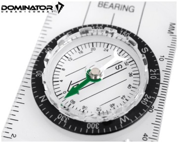 ТУРИСТИЧЕСКАЯ КАРТА КОМПАС ДЛЯ КАРТЫ, РАЗВЕДЧИК-ДОМИНАТОР С ПРАВИЛОМ