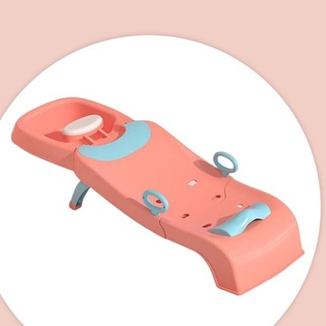 Składane łóżko do mycia włosów Fotel salonowy z poręczą Head Hair Pink