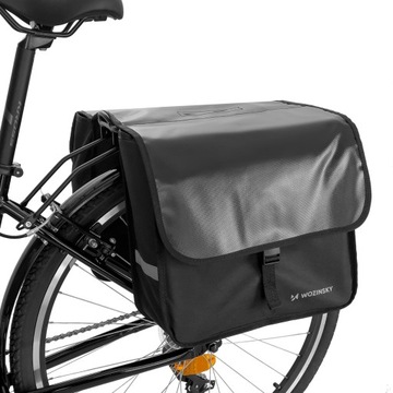WOZINSKY TORBA ROWEROWA SAKWA NA BAGAŻNIK | POJEMNA 28 L | WODOODPORNA