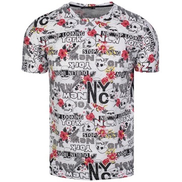 KOSZULKA T-SHIRT MĘSKI CZASZKI TS2105_M