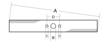 НОЖ ДЛЯ КОСИЛКИ NAC LP42-450E LS42-375 LP42 LS42 42см