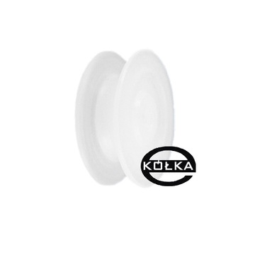 Tworzywowa rolka, roleczka fi. 30 mm na linkę 4 mm