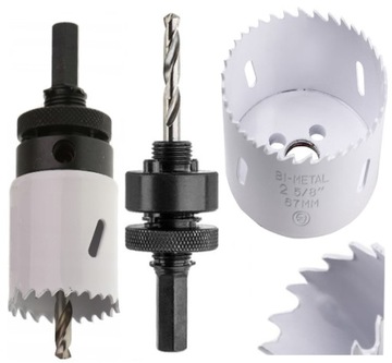 OTWORNICA KORONKA BIMETALOWA 67mm DO METALU DREWNA