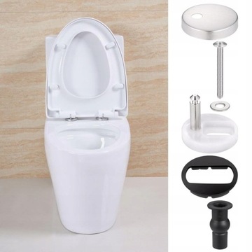 4 ЗАМЕННЫХ ПЕТЛИ СИДЕНЬЯ ДЛЯ УНИТАЗА, КРЕПЛИТЕЛЬНЫЕ ГАЙКИ, Сплошная ПАРА 50 мм