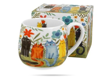 Kubek porcelanowy 430 ml baryłka w pudełku na prezent koci świat 3951