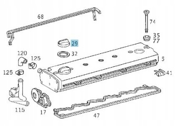 МАСЛЯНАЯ КРЫШКА MERCEDES ОРИГИНАЛЬНЫЕ ВСЕ МОДЕЛИ