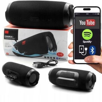 GŁOŚNIK BLUETOOTH MOBILNY CHARGE MP3 WODOODPORNY