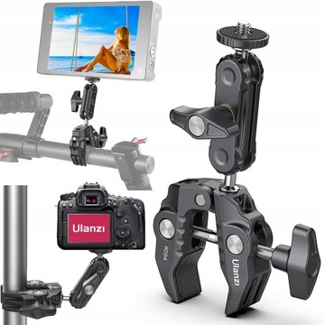 UCHWYT ZACISK CRAB CLAMP +PRZEGUB MAGIC ARM ULANZI