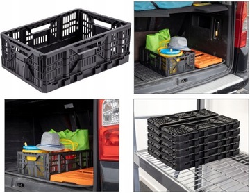 Складной пластиковый ящик STRONG 25л, корзина TACTIX