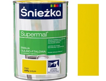 ŚNIEŻKA SUPERMAL EMALIA OLEJ-FTAL ŻÓŁTY F565 0.8L