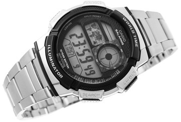 ZEGAREK MĘSKI CASIO AE-1000WD 1A (zd073h) - WORLD TIME + BOX