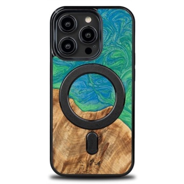 Pouzdro Bewood Unikátní pro iPhone 14 Pro Neonové Tokio s MagSafe