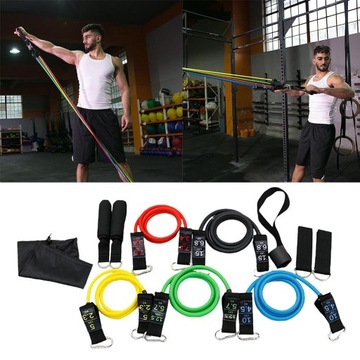 11 ручек из латексной ленты +