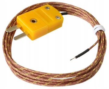 CZUJNIK TEMPERATURY UNIWERSALNA SONDA TERMOPARA OPLOT TYPU K -40°C - 400°C