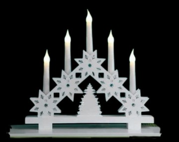 ПОДСВЕЧНИК СВЕТОДИОДНЫЙ - РОЖДЕСТВЕНСКОЕ УКРАШЕНИЕ - b