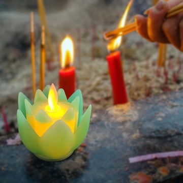 Lampa Lotosowa Światło Budda LED Tea Lights M
