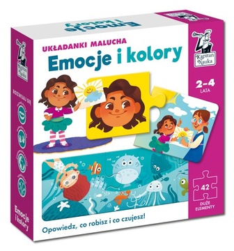 Emocje i kolory 2-4 lata układanki malucha