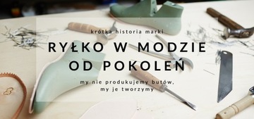 RYŁKO różowe skórzane czółenka damskie 38