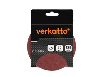 KRĄŻKI ŚCIERNE Z RZEPEM 5 SZT 125 MM GR. 100