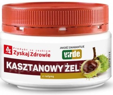 KASZTANOWY ŻEL Z RUTYNĄ ze znakiem Zyskaj Zdrowie VIRDE 350 g