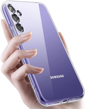 Etui do Samsung Galaxy A25 5G WZMACNIANE 360° CLEAR + Szkło 9H