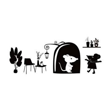 Наклейки на стену для детской комнаты Набор 2 шт 130х80 см + 40х16 см