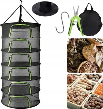 СЕТКА ДЛЯ СУШКИ ТРАВ РЫБЫ 60СМ 6 ПОЛОК