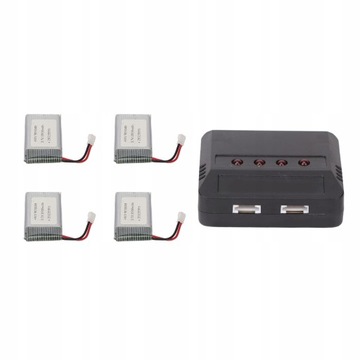 4x АККУМУЛЯТОР ДРОНА 3,7 В 2000 мАч + АККУМУЛЯТОР