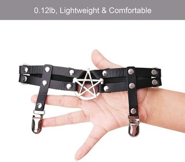 Готические эластичные подвязки Звезда, размер 40-80см.