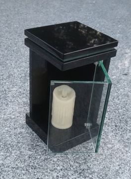 Lampion granitowy nagrobny granitowy PODSWIETL LED