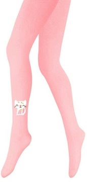 Rajstopy Wola Tights bawełna 128-134 różowe KOTEK