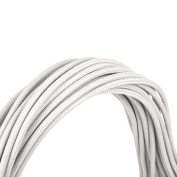 PHANTEKS zestaw przedłużaczy, kable komputerowe 50cm BIAŁY ATX PCIE 088P643