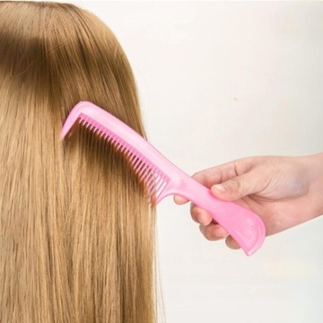 Набор расчесок для расчесывания красящих масок, розовый, 8 шт.