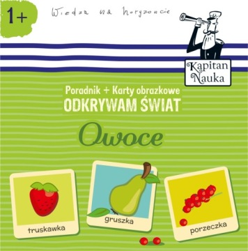 Kapitan Nauka Картки з картинками Фрукти 1+