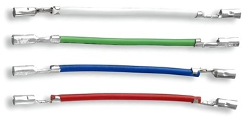 KOMPLET 4 KABLI DO MONTOWANIA WKŁADEK W HEADSHELL-ACH ORTOFON LEADWIRE SET