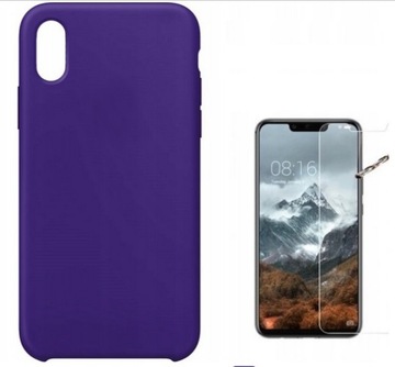 Etui Nakładka Plecki na tył telefonu Silikon iPhone X / XS+ szkło GRATIS!