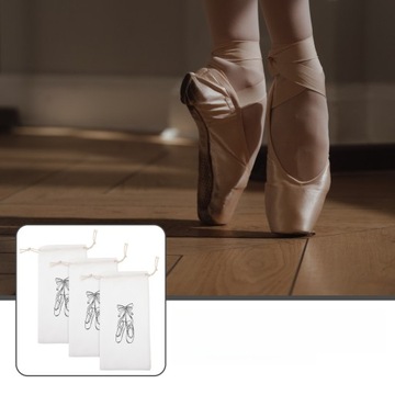 3 шт. СУМКА ДЛЯ БАЛЕТНОЙ ОБУВИ СО ШНУРКОМ ДЛЯ ХРАНЕНИЯ ОБУВИ