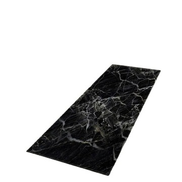CHODNIK DYWAN DO KUCHNI PRZEDPOKOJU HOLU IMITACJA CZARNY MARMUR MATA 60x180