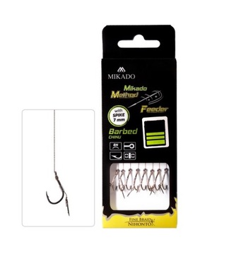 Przypony Do Method Feeder Na Plecionce z Igłą Mikado nr - 12