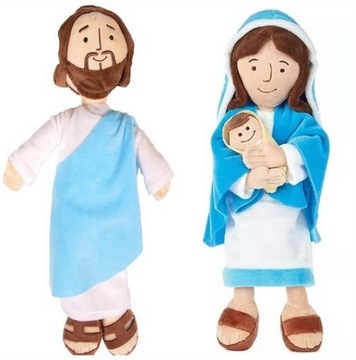 PLUSZAK 32CM JEZUS MASKOTKA MARYJA CHRZEŚCIJANIN