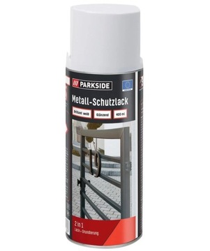 PARKSIDE SPRAY Lakier do metalu w sprayu biały 400ml połysk