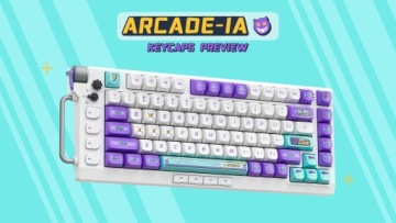Колпачки клавиш Nuphy Arcade-ia KDS Dye-sub из ПБТ для механической клавиатуры в стиле MX