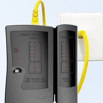 ТЕСТЕР СВЕТОДИОДНЫХ СЕТЕВЫХ КАБЕЛЕЙ RJ45 RJ11