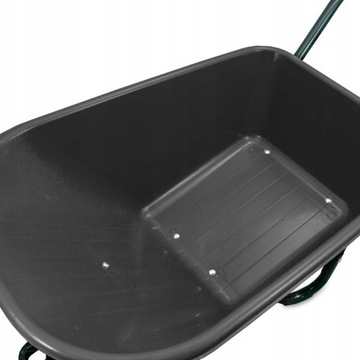 Тачка садовая/строительная одноколесная 100л 250кг Чаша ПВХ ЧЕРНАЯ