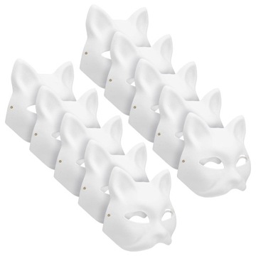 Therian Mask White Cat Товары для выпускного вечера 10 шт.
